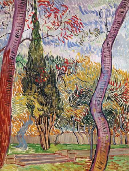 The Park at the Saint-Paul Hospital von Vincent van Gogh