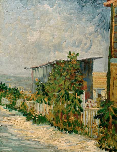 V.v.Gogh, Shelter on Montmartre/ Paint. von Vincent van Gogh