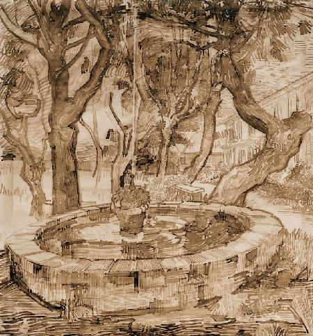 v.Gogh, Fountain in the Asylum / Draw.
