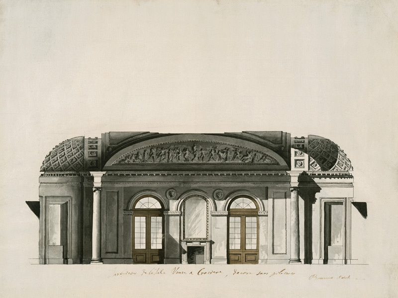 Pawlowsk, Entwurf runder Raum von Vincenzo Brenna