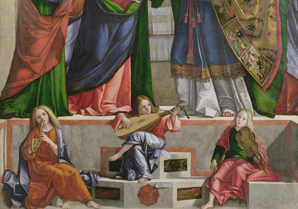 Musizierende Engel von Vittore Carpaccio