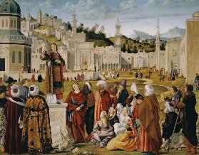 Predigt des hl. Stephanus vor den Toren Jerusalems