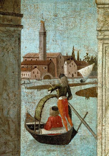 Carpaccio, Ursula, Ankunft, Gondel