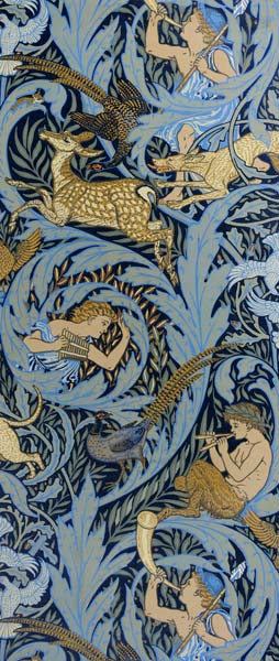 Seitenwand. Woodnotes von Walter Crane