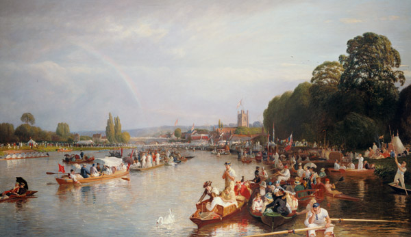 Bei der Bootsregatta in Henley. von Walter Field