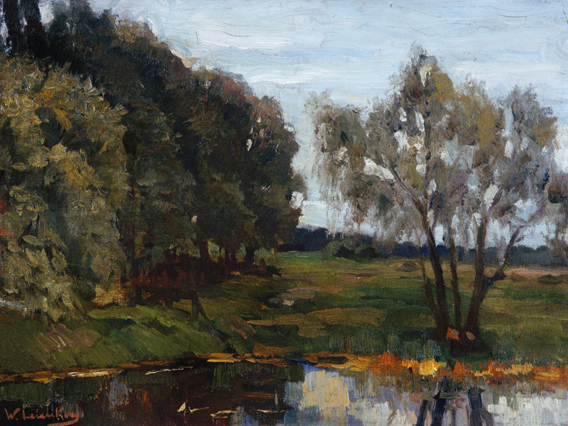 Riemeisterfenn nach einem Regen von Walter Leistikow