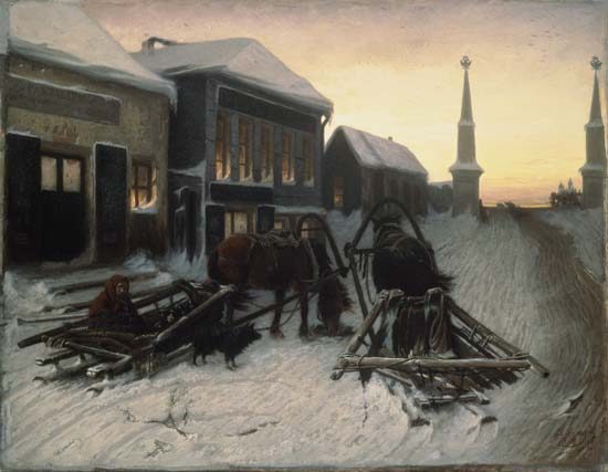 Die letzte Schenke am Stadttor von Wassili Perow