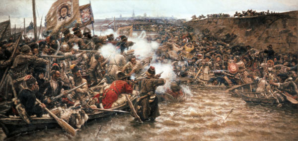 Die Eroberung Sibiriens durch Jermak von Wassilij Iwanowitsch Surikow