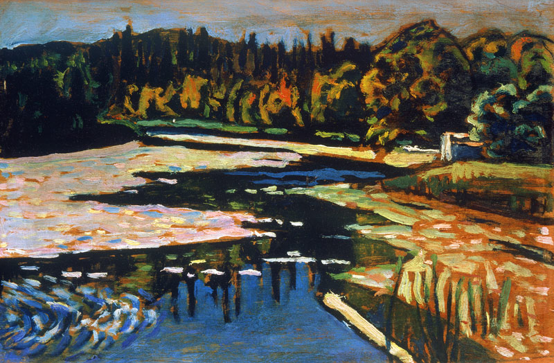 Fluss im Herbst. von Wassily Kandinsky