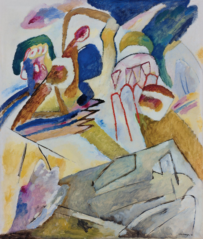 Improvisation 18 (mit Grabsteinen) von Wassily Kandinsky