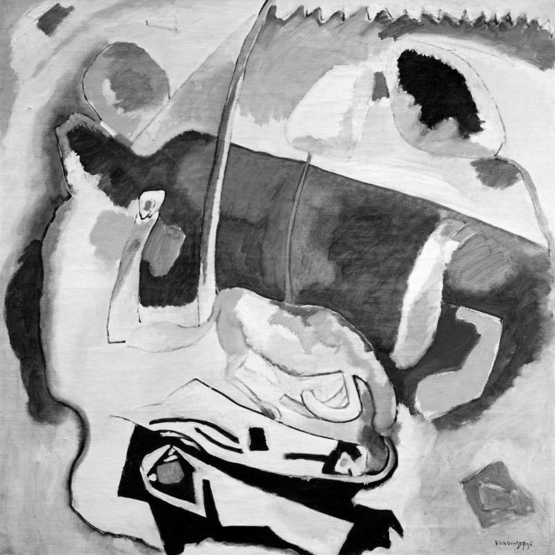 Improvisation 21 (with Yellow Horse) von Wassily Kandinsky