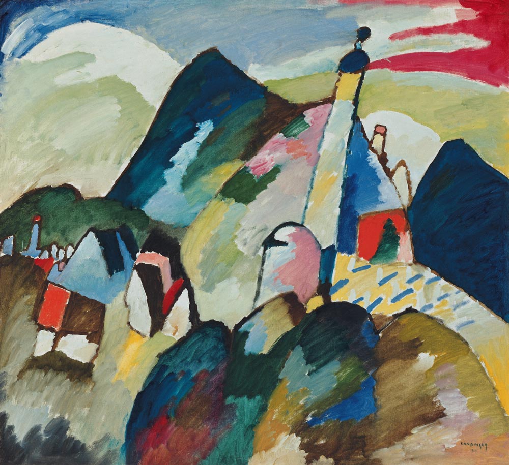 Kirche in Murnau von Wassily Kandinsky