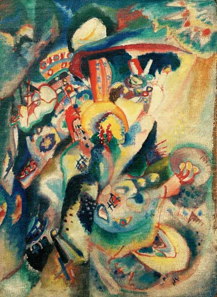 Moskau II (Roter Platz) von Wassily Kandinsky