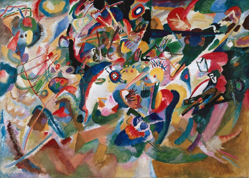 Studie zu Komposition VII. (Entwurf 3) von Wassily Kandinsky