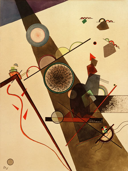 Brauner Strahl von Wassily Kandinsky