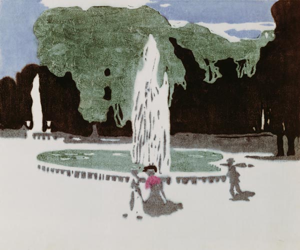 Im Park von Saint-Cloud. von Wassily Kandinsky