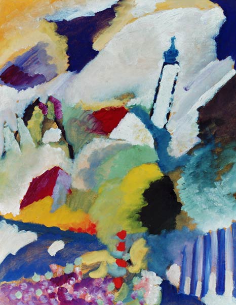 Kirche in Murnau. von Wassily Kandinsky