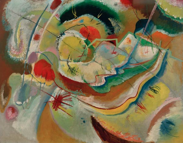 Kleines Bild mit Gelb von Wassily Kandinsky