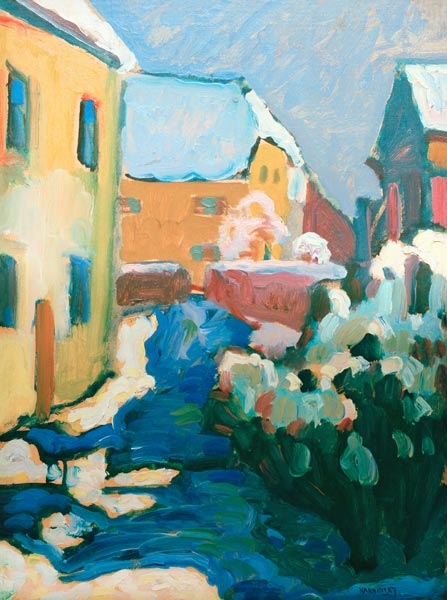Kochel - Friedhof und Pfarrhaus von Wassily Kandinsky