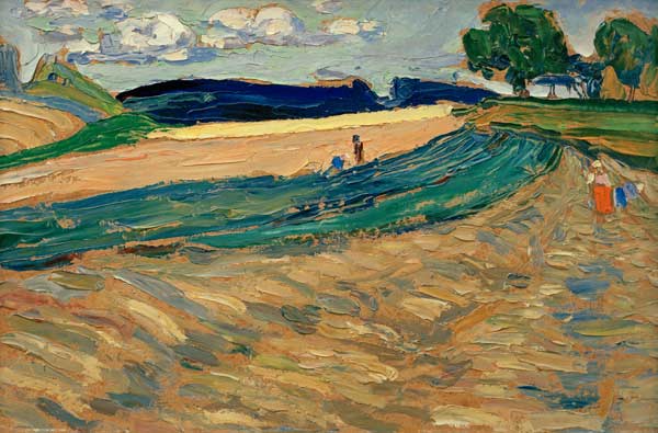 Oberpfalz - Landschaft mit gelbem Feld von Wassily Kandinsky