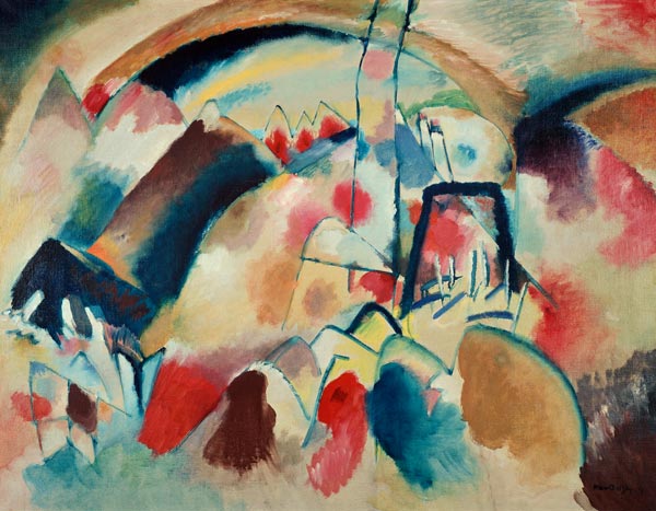Landschaft mit Kirche von Wassily Kandinsky