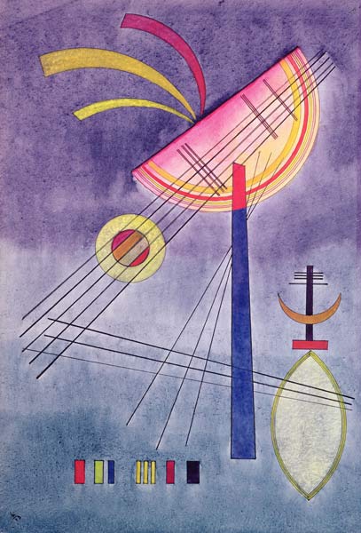 Leaning Semicircle von Wassily Kandinsky
