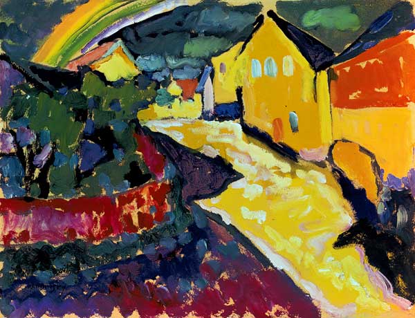 Murnau mit Regenbogen von Wassily Kandinsky