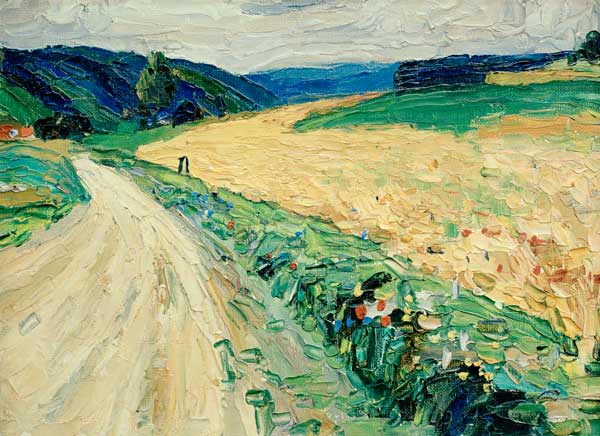 Kallmünz - Naturstudie zur gelben Postkutsche von Wassily Kandinsky