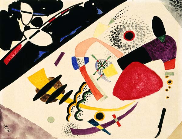 Roter Fleck II (Entwurf zu Roter Fleck II) von Wassily Kandinsky
