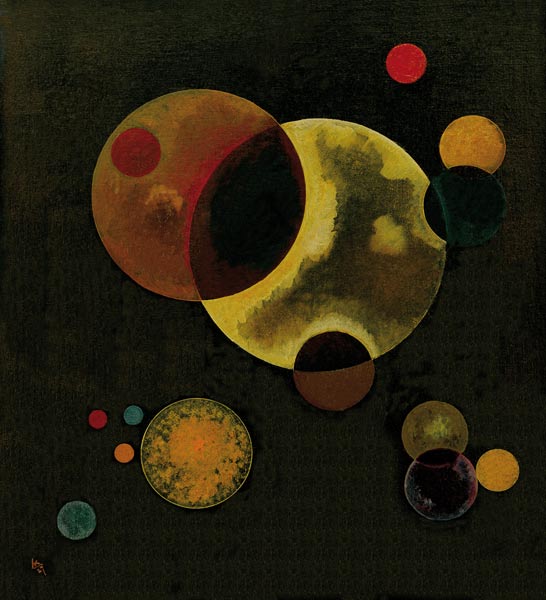 Schwere Kreise von Wassily Kandinsky
