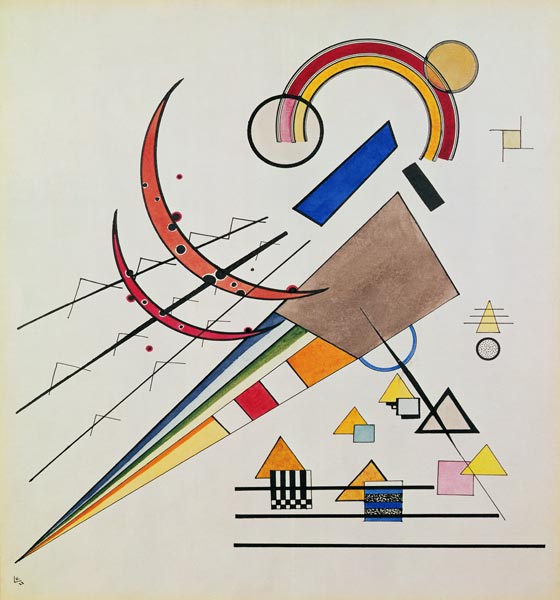 With the Triangle  von Wassily Kandinsky