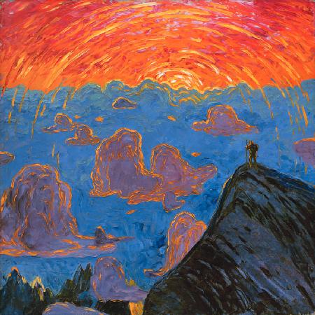 Sonnenuntergang, Mont Blanc 1906