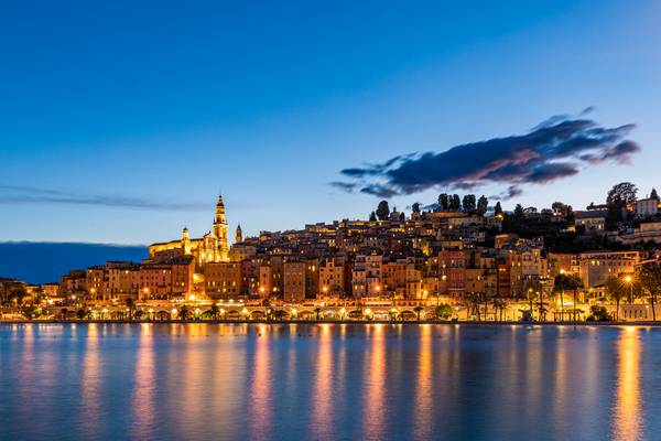 Altstadt von Menton an der Côte d\'Azur in Frankreich von Werter Herr Werner, Dieterich