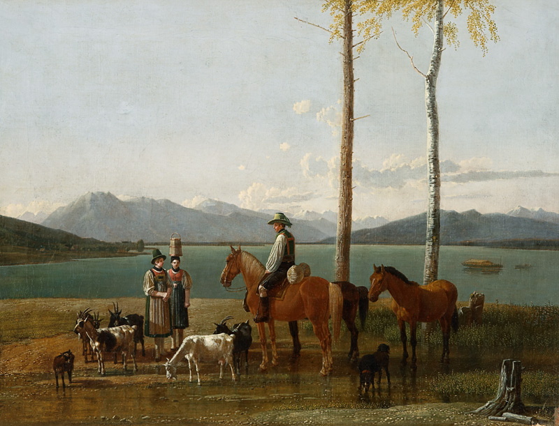 Morgen am Tegernsee von Wilhelm Alexander Wolfgang Kobell
