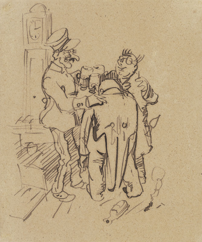 Herr Knopp im Wirtshaus von Wilhelm Busch