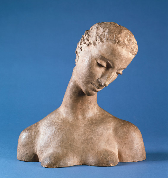 Geneigter Frauenkopf von Wilhelm Lehmbruck