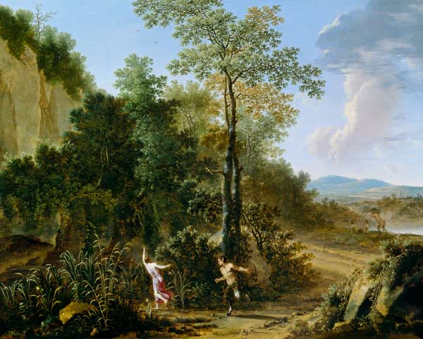 Pan and Syrinx (panel) von Willem de Heusch