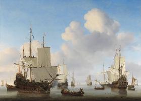 Niederländische Schiffe auf ruhiger See