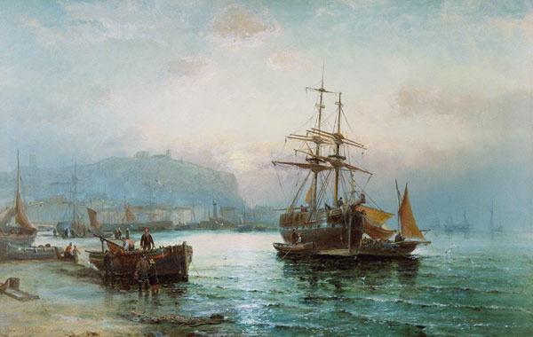Scarborough Harbour von William A. Thornley or Thornbery