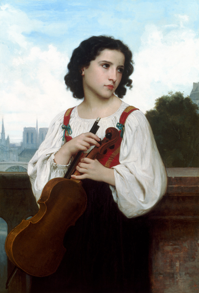 Alleine in der Welt von William Adolphe Bouguereau