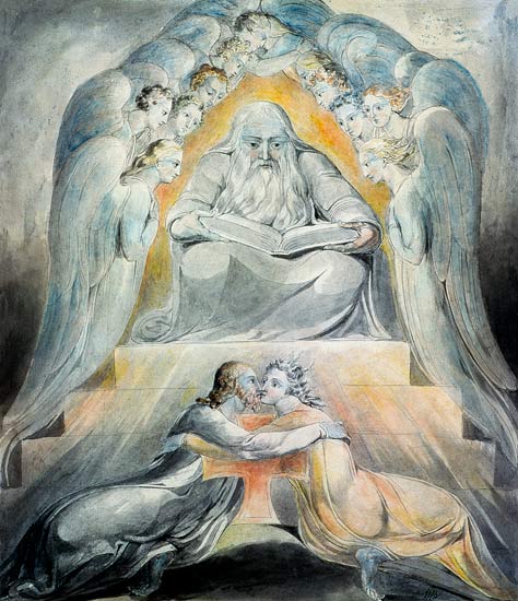 Mercy and Truth are met together, Righteousness and Peace have kissed each other von William Blake