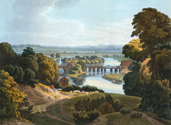 Caversham Bridge, near Reading von William Havell
