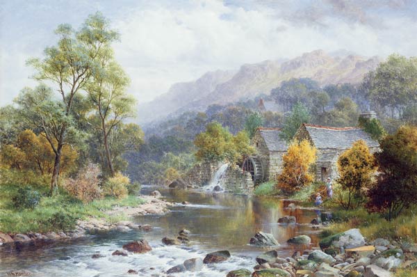 Approaching Autumn on the Arran, Dolgelly von William Henry Mander