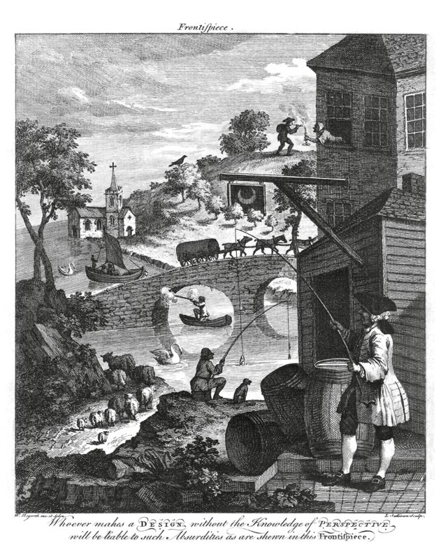 The importance of knowing perspective, 18th century von William Hogarth