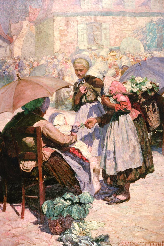 Market Day, Etaples von William Holt Yates Titcomb
