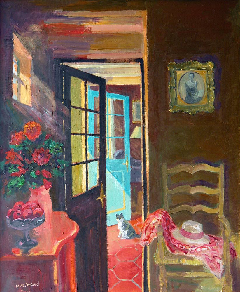 Blue Door, 2003 (oil on board)  von William  Ireland