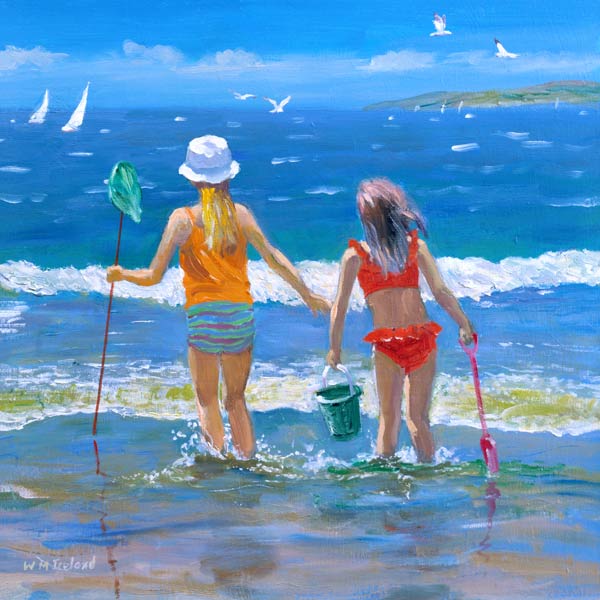 Gone Fishing (oil on board)  von William  Ireland