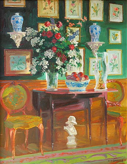 Green Chairs, 2003 (oil on board)  von William  Ireland