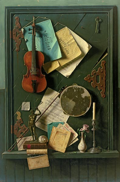 The Old Cupboard Door von William Michael Harnett