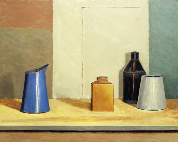 Blue Jug Alone (oil on board)  von William  Packer